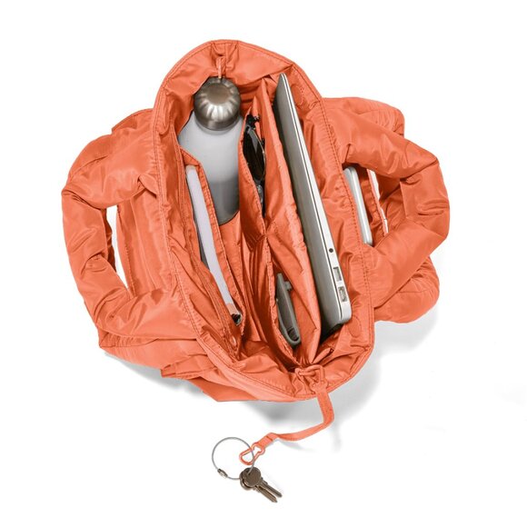 NWOT! DAGNE DOVER Jemi Cargo Tote in Orange MSRP $175! - Picture 3 of 9